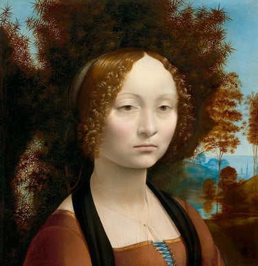 Diamond Painting Leonardo da Vinci dame met Ronde steentjes 100x100 - Beste Kwaliteit